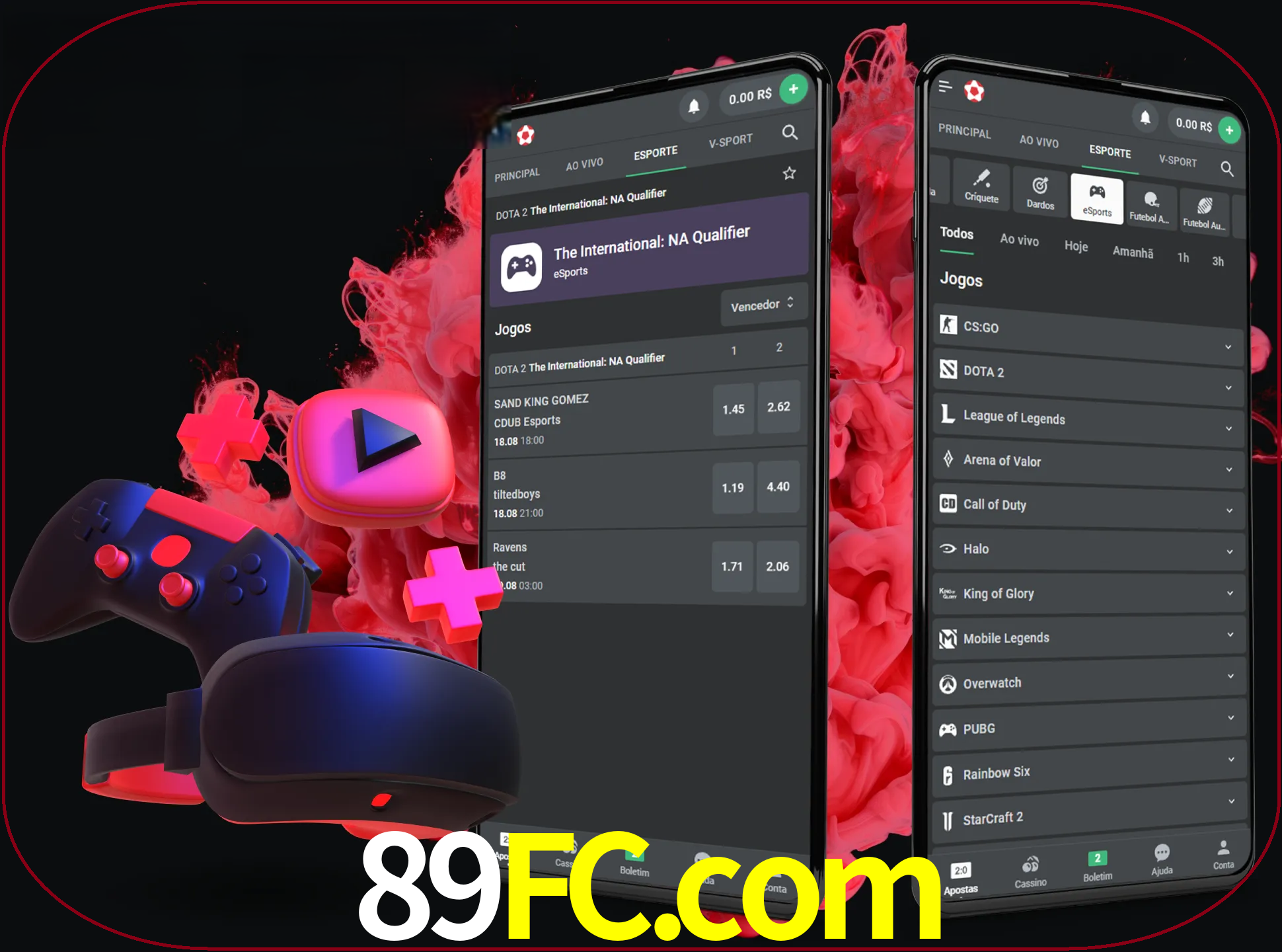 Para ter a aplicação móvel 89fc no seu smartphone, basta descarregar o ficheiro apk e seguir as instruções.